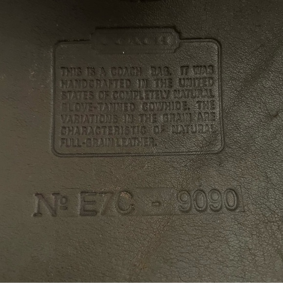 Coach 9090 large legacy tote bag chocolate brown leather - Picture 8 of 8